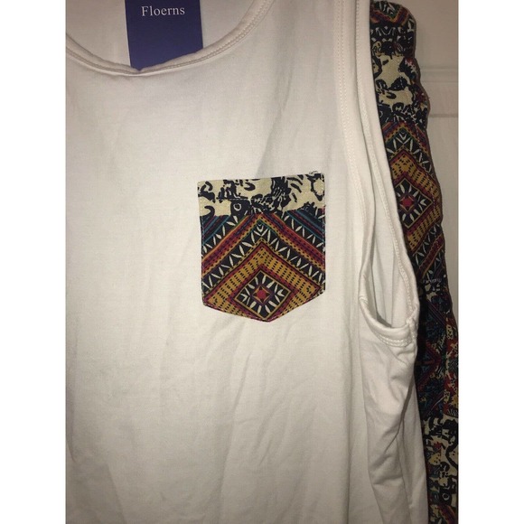 Women’s Tank and Short Set, Size Small, Colorful Tribal Print - Picture 4 of 16